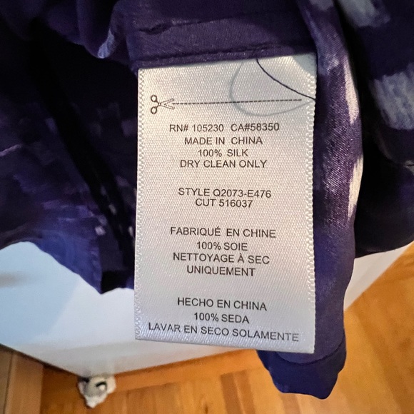 Equipment Purple "Aubrey" shift dress. 100% Size S - Picture 6 of 9